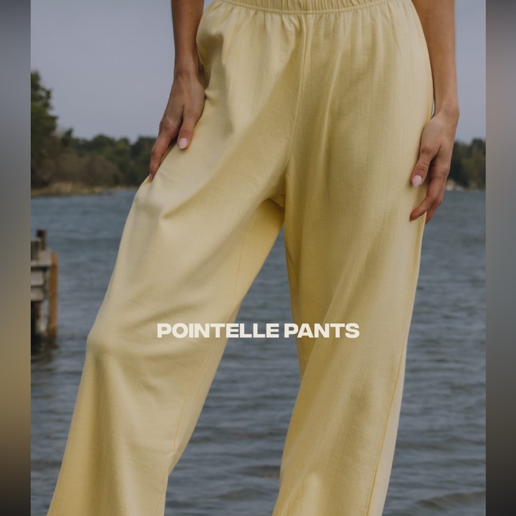 Daily Drills Butter Pointelle Pants